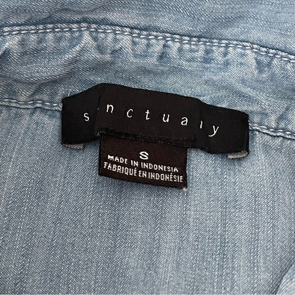 Sanctuary chambray‎ Blue Sleeveless Dress S - Picture 8 of 13